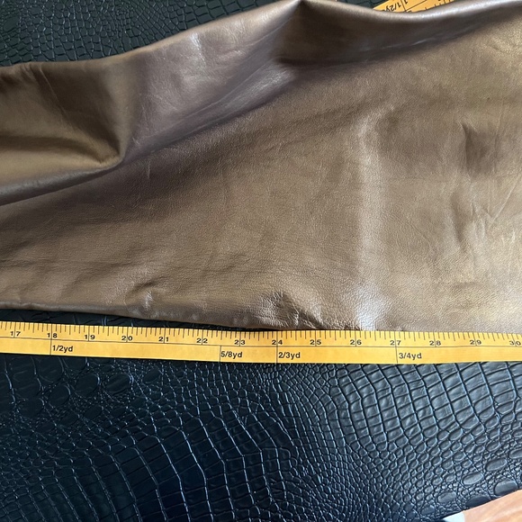 Cache Leather pants Bonze Gold  jeans size 12 Vintage Nwt - Picture 16 of 17